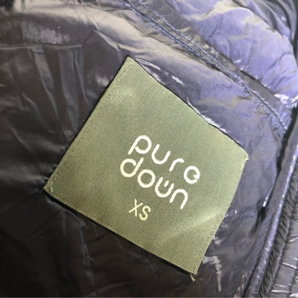Puredown Navy Ultra Lightweight Puffer Down Jacket Extra Small - Picture 8 of 8